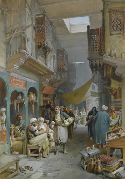 Basar, Suez von William Simpson