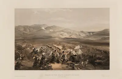 Lätta kavalleriets anfall, 25 oktober 1854 av William Simpson