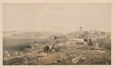 Sebastopol from the rear of Fort Nicholas, looking south, 1855 av William Simpson