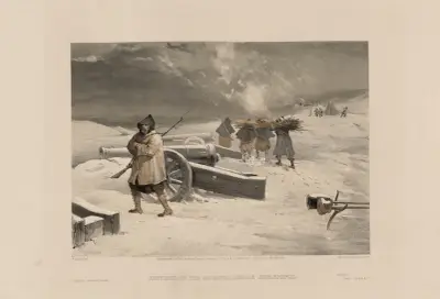 Wache der Zuaven vor Sewastopol, 1856 von William Simpson