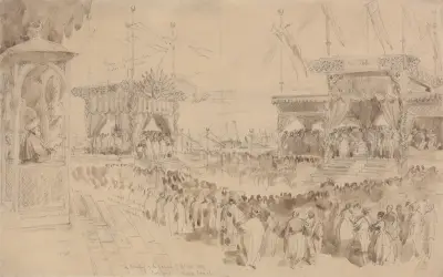 Invigningen av Suezkanalen, 16 november 1869 av William Simpson