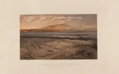 Die Gräber im Fort auf dem Cathcart's Hill – der Offiziere der 4. Division, die bei Inkerman fielen, 1856 von William Simpson
