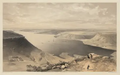 The north side of the harbour of Sebastopol – from the top of the harbour, 22nd June 1855 av William Simpson