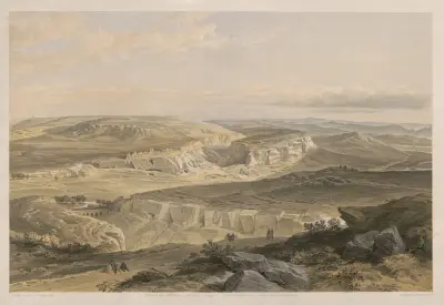 The ruins of Inkermann and city of caverns av William Simpson
