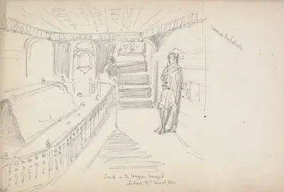 Grav i Wazir Masjid, Lahore, 15 mars 1860 av William Simpson