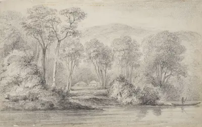 Newry, Mr Molesworth’s, River Hutt av William Swainson