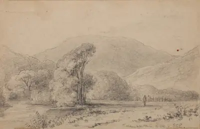Waikanae Valley and river av William Swainson