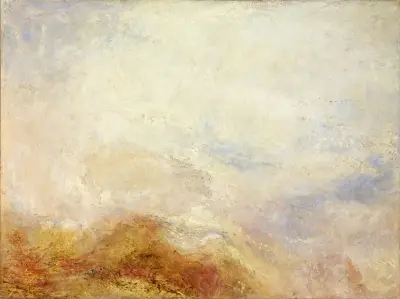 A mountain scene, Val d’Aosta av Joseph Mallord William Turner