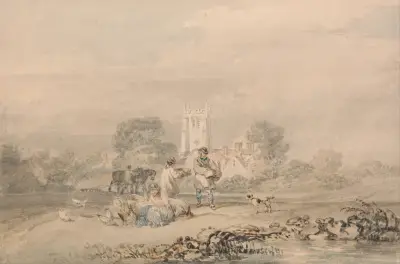 Autumn Sowing of the Grain av Joseph Mallord William Turner