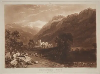 Bonneville, Savoy – nr 1 av Joseph Mallord William Turner