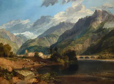 Bonneville, Savoy, 1803 av Joseph Mallord William Turner