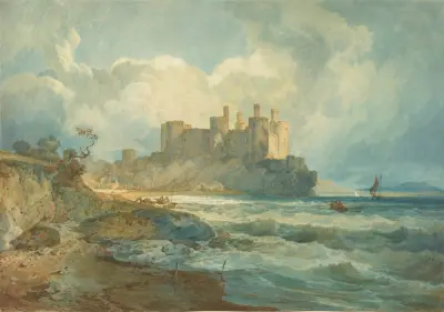 Conway Castle, North Wales av Joseph Mallord William Turner