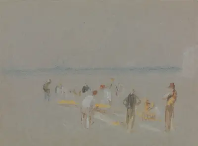 Cricket on the Goodwin Sands av Joseph Mallord William Turner