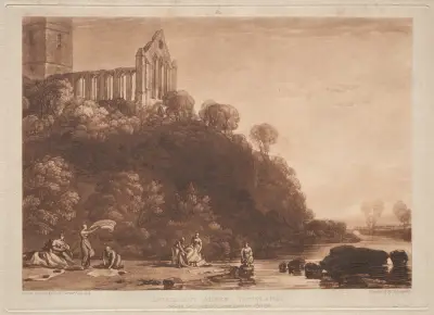 Dumblain Abbey, Scotland. – nr 2 av Joseph Mallord William Turner