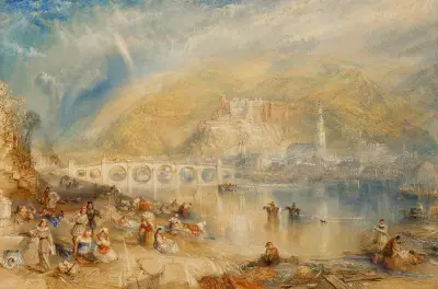 Heidelberg, with a Rainbow av Joseph Mallord William Turner