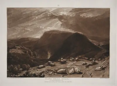 Hind Head Hill on the Portsmouth Road av Joseph Mallord William Turner