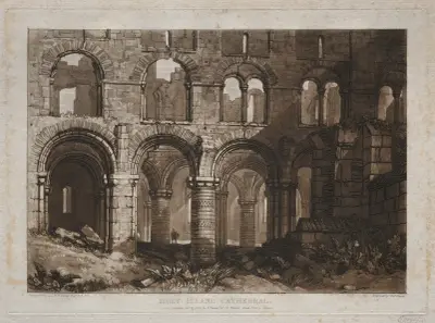 Holy Island Cathedral av Joseph Mallord William Turner