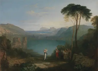 Lake Avernus: Aeneas and the Cumaean Sybil av Joseph Mallord William Turner