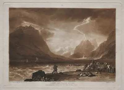 Lake of Thun, Swiss av Joseph Mallord William Turner