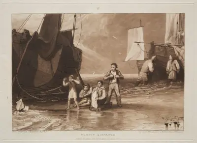 Marine Dabblers av Joseph Mallord William Turner