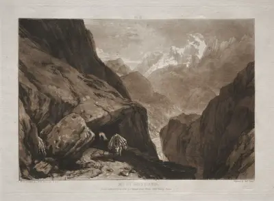Mt. St. Gothard av Joseph Mallord William Turner