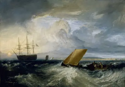 Sheerness as seen from the Nore av Joseph Mallord William Turner