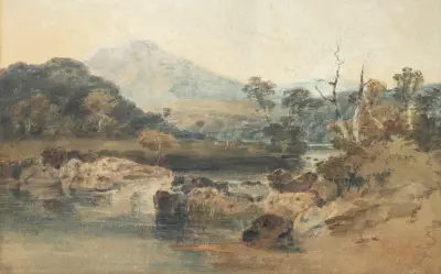 Snowdon from Beddgelert av Joseph Mallord William Turner