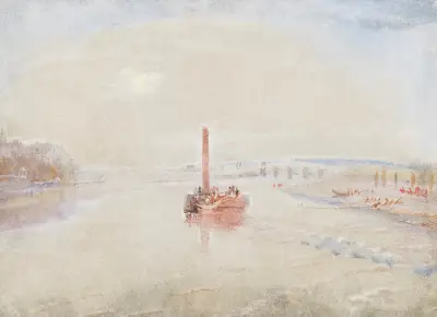 The Confluence of the Seine and the Marne at Charenton, France av Joseph Mallord William Turner