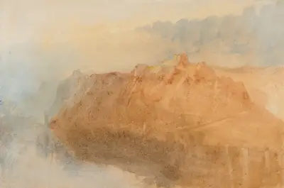 The fortress of Ehrenbreitstein from across the Rhine – nr 2 av Joseph Mallord William Turner