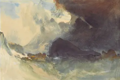 The Mewstone, Devon av Joseph Mallord William Turner