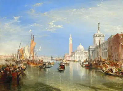 Venice – The Dogana and San Giorgio Maggiore av Joseph Mallord William Turner