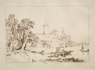 Ville de Thun, Switzerland av Joseph Mallord William Turner