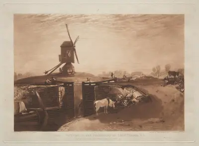 Windmill and Lock av Joseph Mallord William Turner