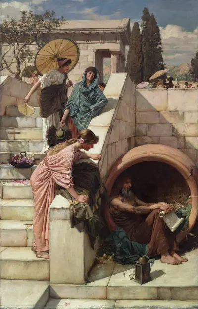 Diogenes av John William Waterhouse