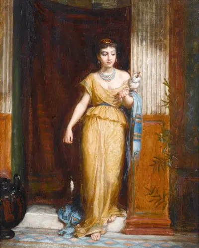 La Fileuse av John William Waterhouse