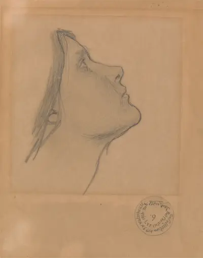 Study for ‘Lamia’ av John William Waterhouse