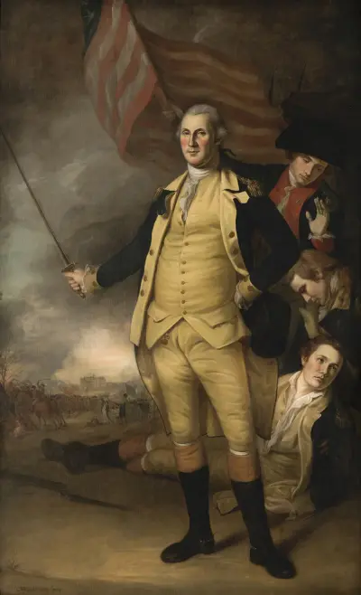 George Washington in der Schlacht von Princeton, 1783 von Charles Willson Peale