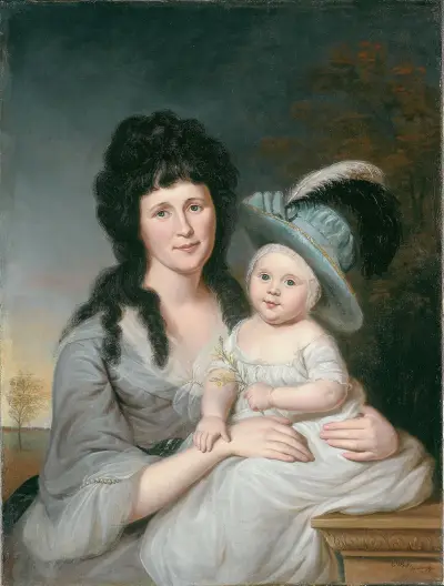 Mrs. John Nicholson (Hannah Duncan) und John Nicholson, Jr. von Charles Willson Peale