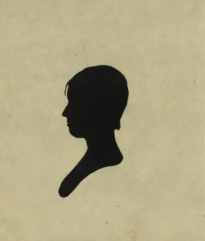 Silhouette of girl facing left, no. 2 av Charles Willson Peale