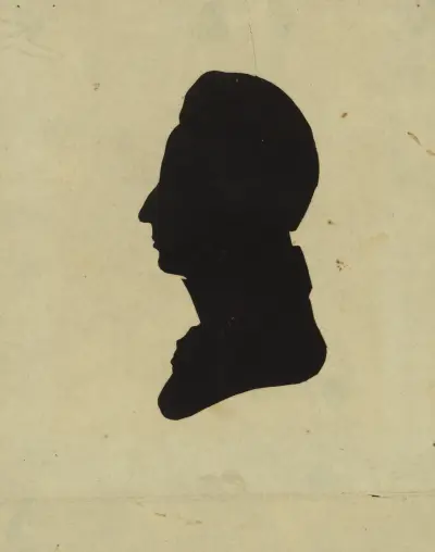 Silhuett av man vänd åt vänster, nr 1 av Charles Willson Peale