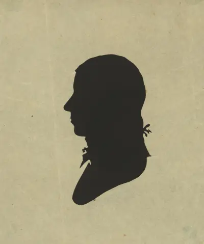 Silhuett av man vänd åt vänster, nr 10 av Charles Willson Peale