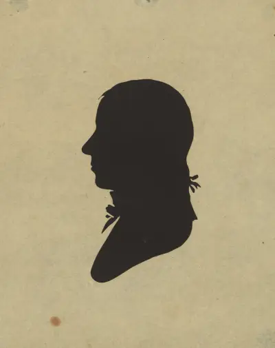 Silhuett av man vänd åt vänster, nr 2 av Charles Willson Peale