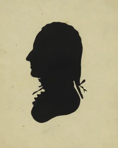 Silhuett av man vänd åt vänster, nr 7 av Charles Willson Peale