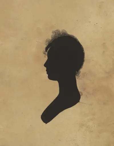 Silhouette of woman facing left, no. 1 av Charles Willson Peale