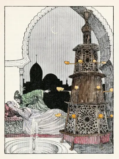 Forty-four Turkish fairy tales Pl 36 av Willy Pogany