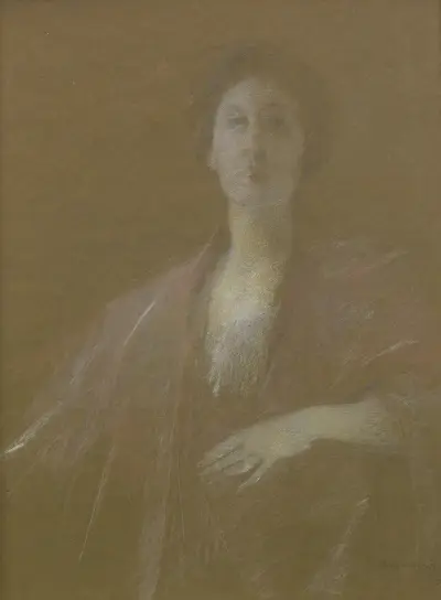 A Reflective Moment, Thomas Wilmer Dewing
