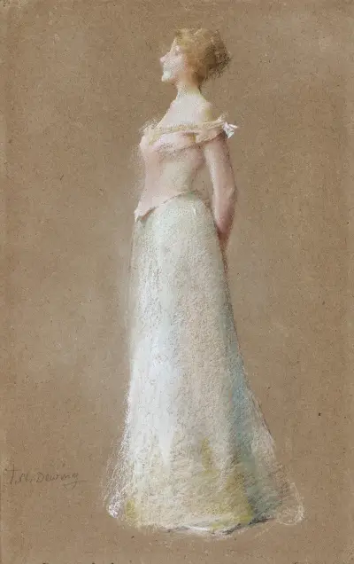 Harmony in Rose and Gray, Thomas Wilmer Dewing