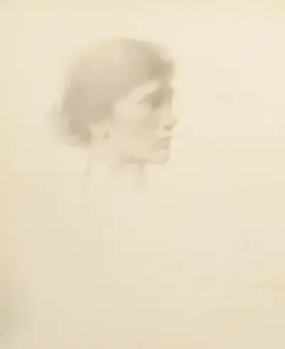 Hlava ženy, Thomas Wilmer Dewing