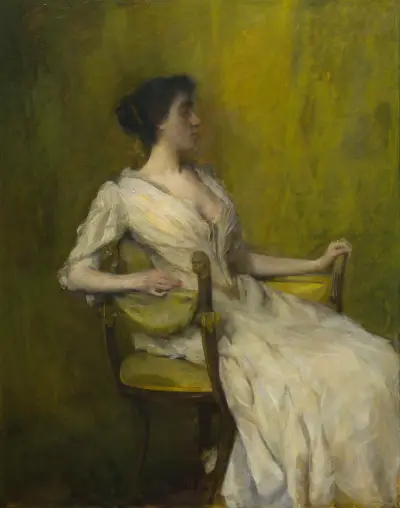 Lady in White, 1901 av Thomas Wilmer Dewing