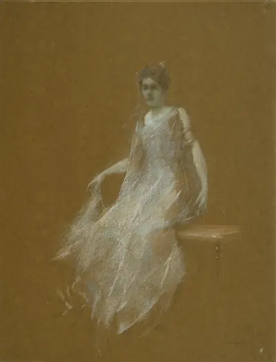 Lady in White, Thomas Wilmer Dewing